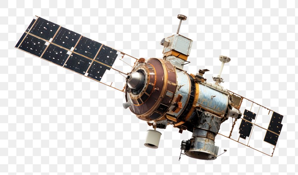 PNG Satellite astronomy space spacecraft. AI generated Image by rawpixel.