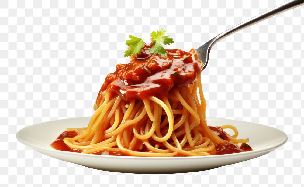 PNG Spaghetti pasta food fettuccine. AI generated Image by rawpixel.