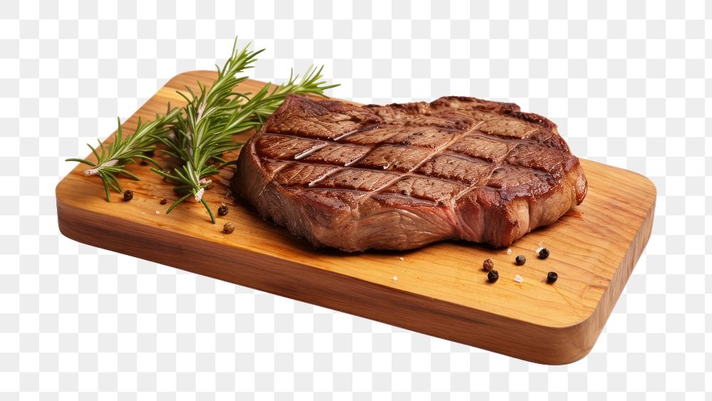 PNG Steak meat beef food. AI generated Image by rawpixel.