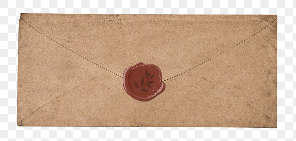 Vintage envelope png, transparent background