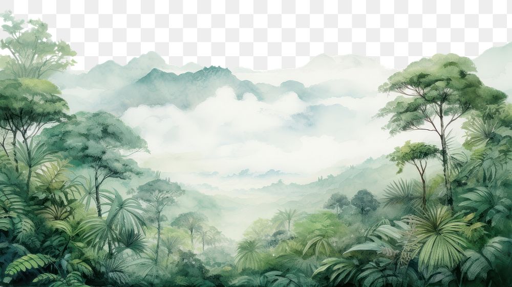 PNG Landscape forest backgrounds vegetation. AI generated Image by rawpixel.