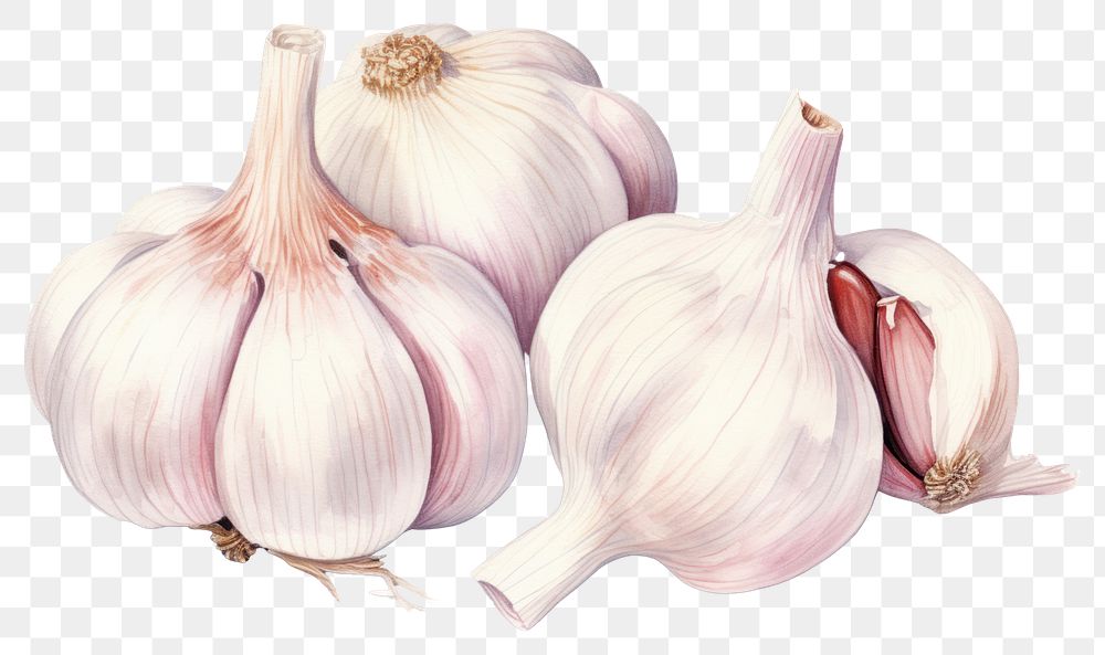 PNG Vegetable garlic plant food. 