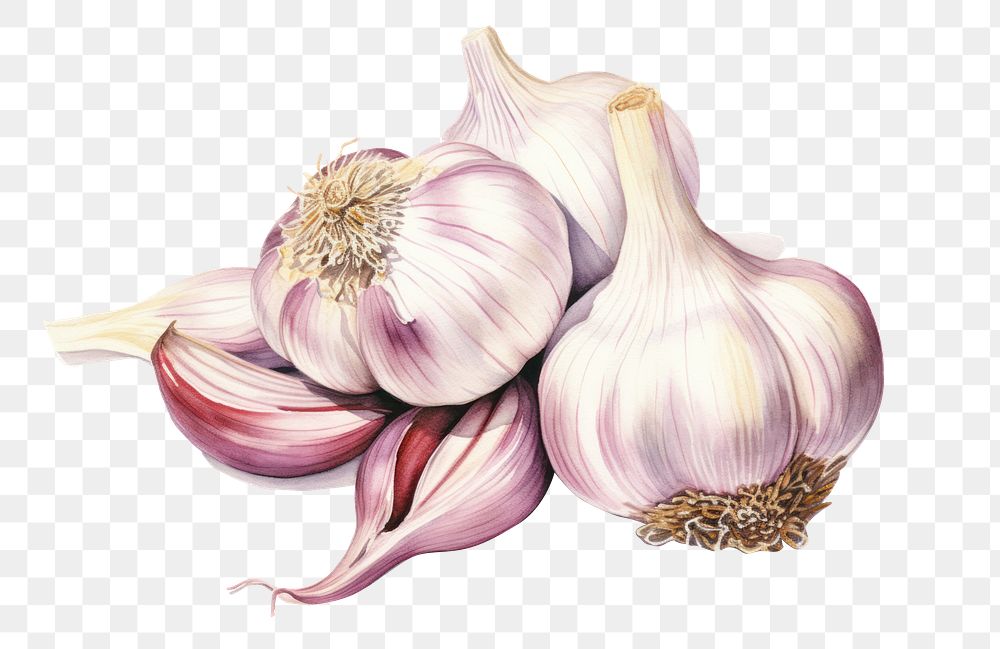 PNG Vegetable garlic plant food. AI generated Image by rawpixel.