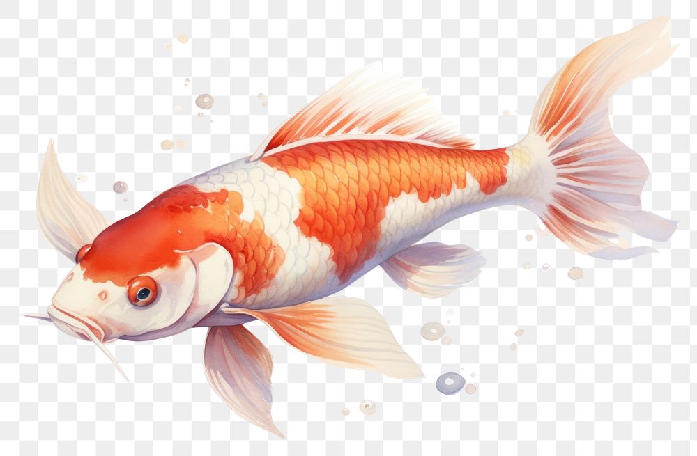 PNG Fish koi animal carp. AI generated Image by rawpixel.