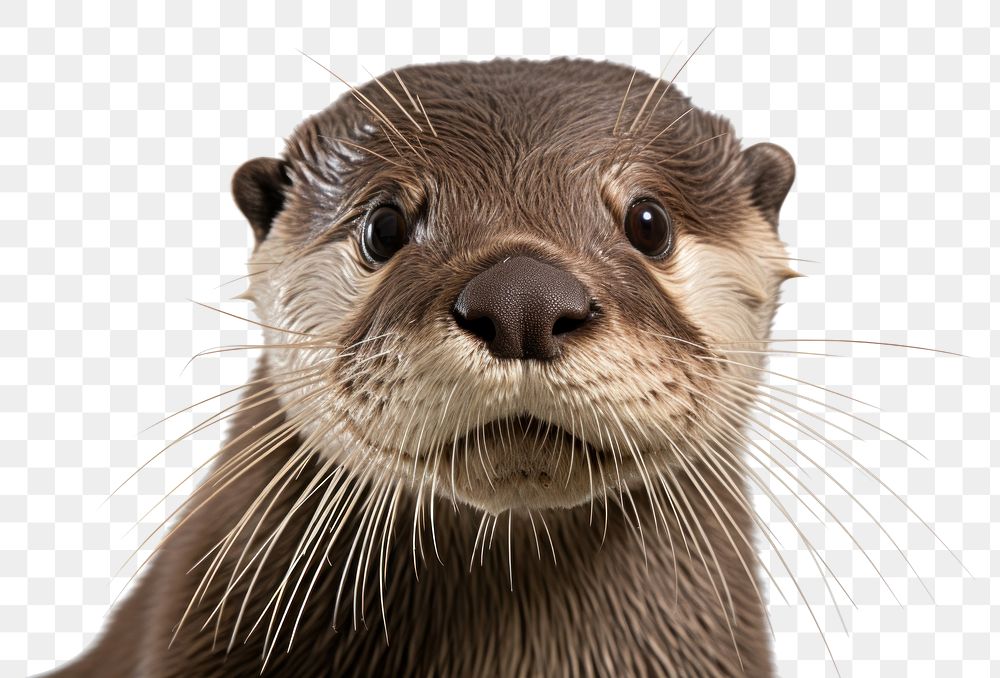 PNG Otter wildlife portrait animal. AI generated Image by rawpixel.
