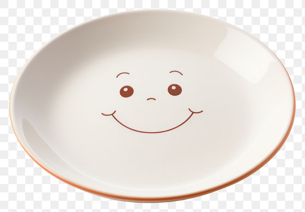 PNG Porcelain saucer plate anthropomorphic. AI generated Image by rawpixel.