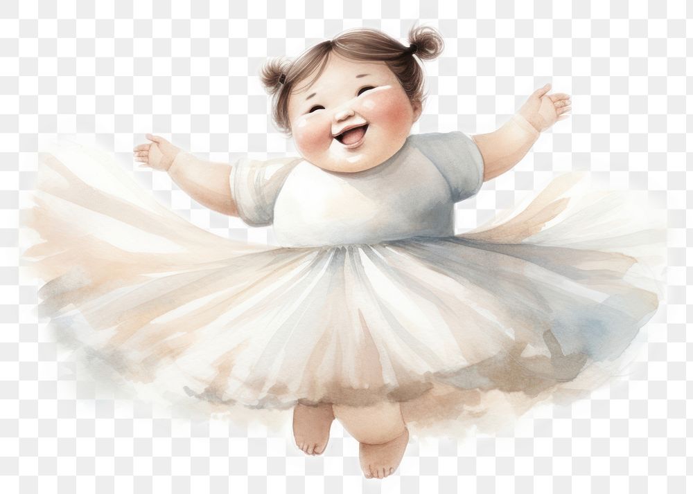 PNG Portrait dancing baby celebration. AI generated Image by rawpixel.