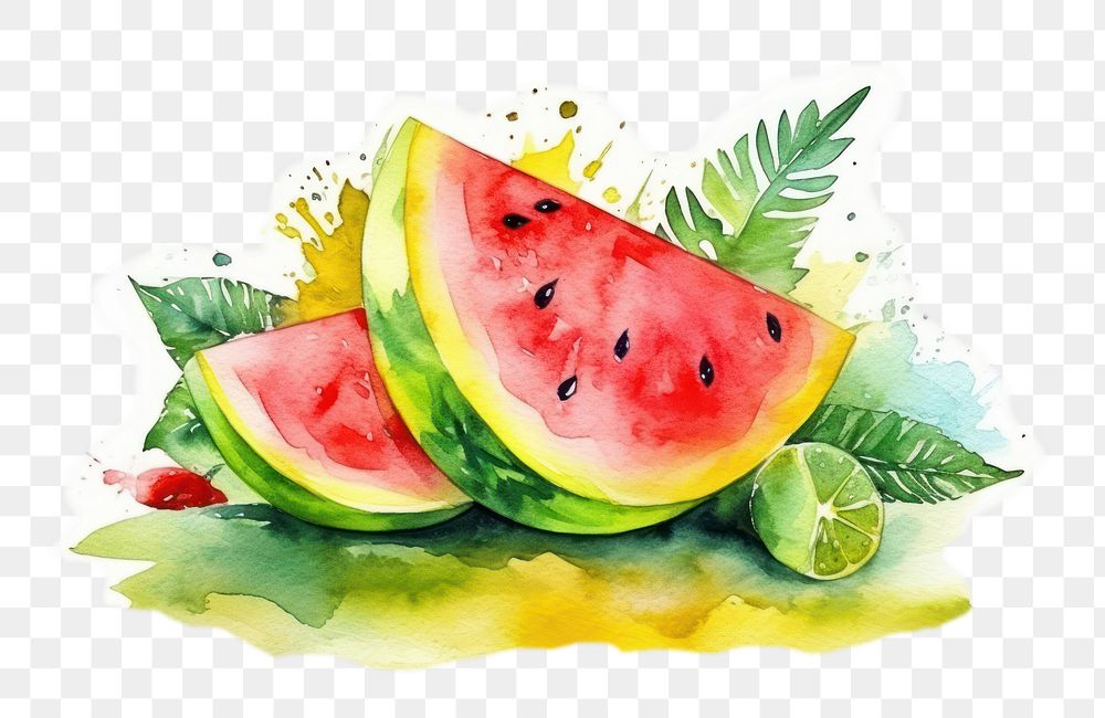 PNG Watermelon summer fruit plant. AI generated Image by rawpixel.