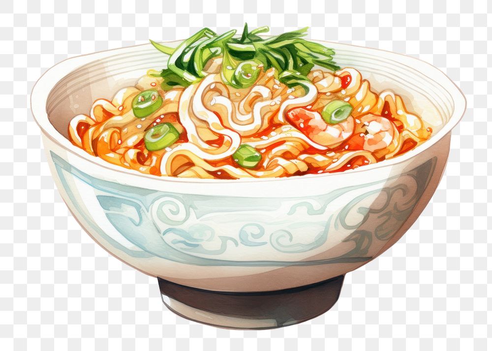 PNG Noodle food soup meal. AI generated Image by rawpixel.