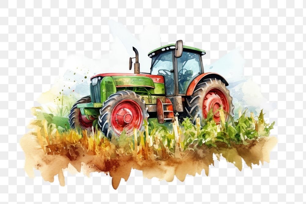 PNG Agriculture outdoors tractor vehicle. AI generated Image by rawpixel.