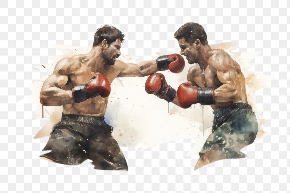 PNG Punching sports boxing adult. AI generated Image by rawpixel.