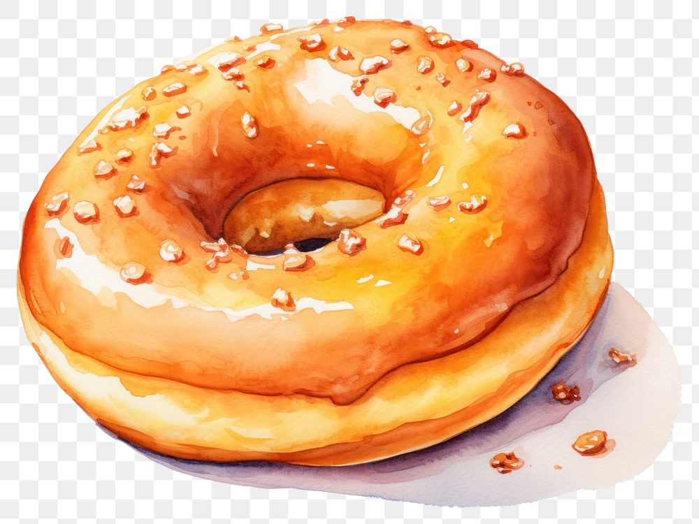 PNG Dessert bagel bread food.