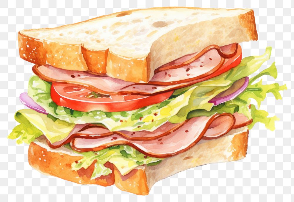 PNG Sandwich bread lunch food