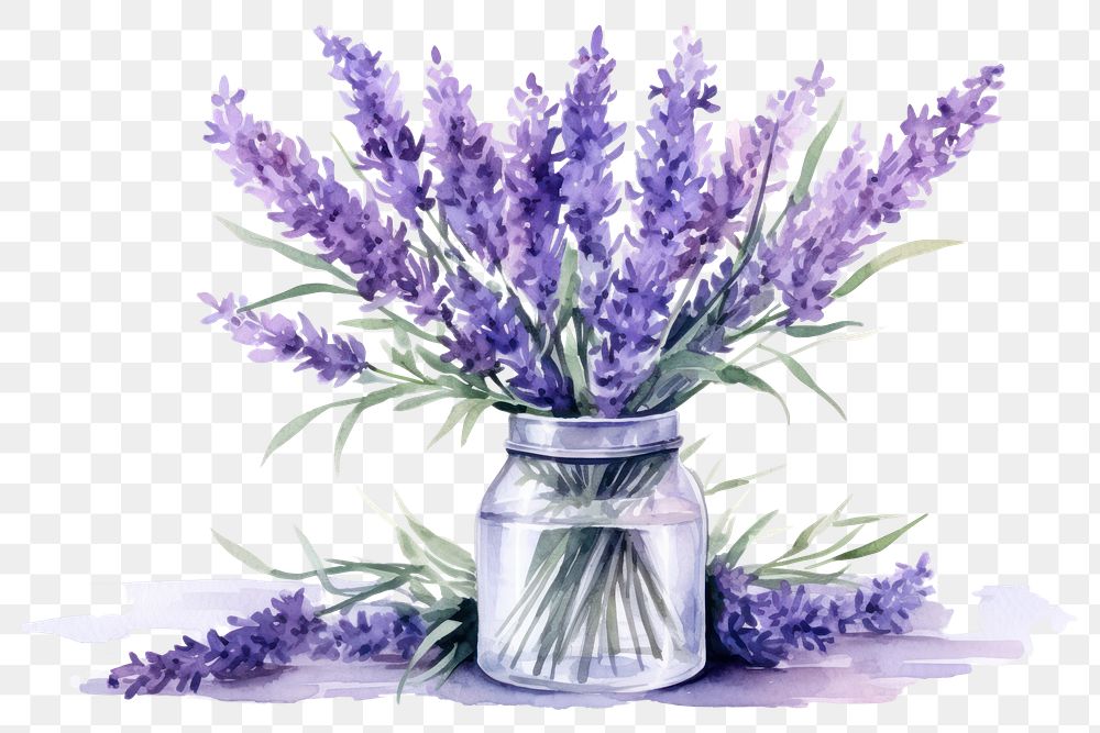 PNG Lavender flower plant vase
