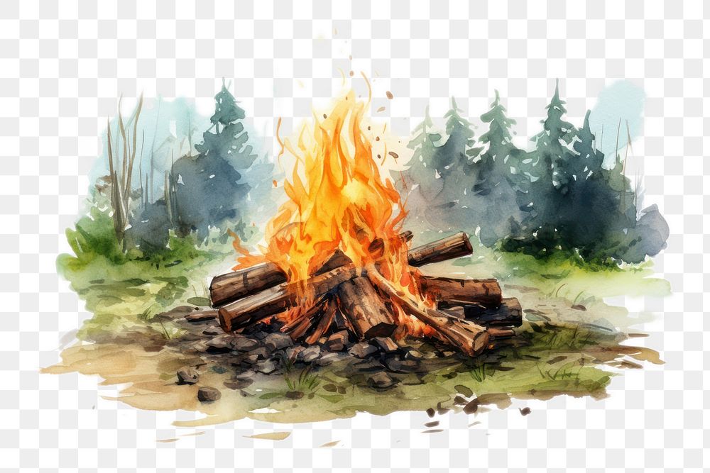 PNG Bonfire fireplace firewood campfire. 