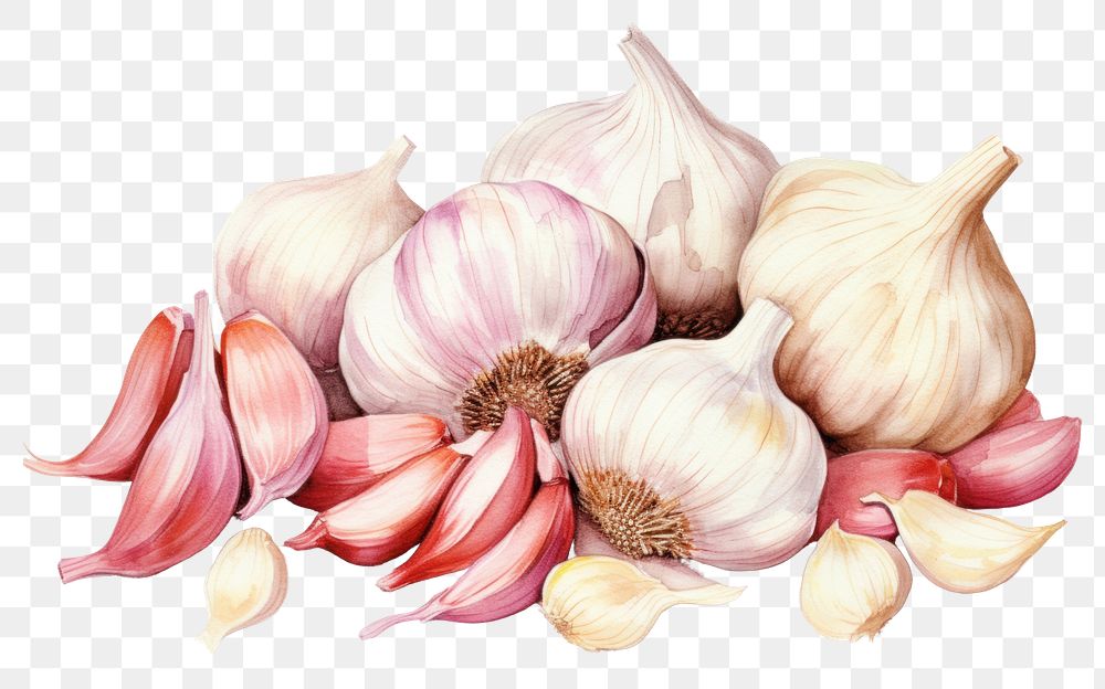 PNG Garlic vegetable plant food