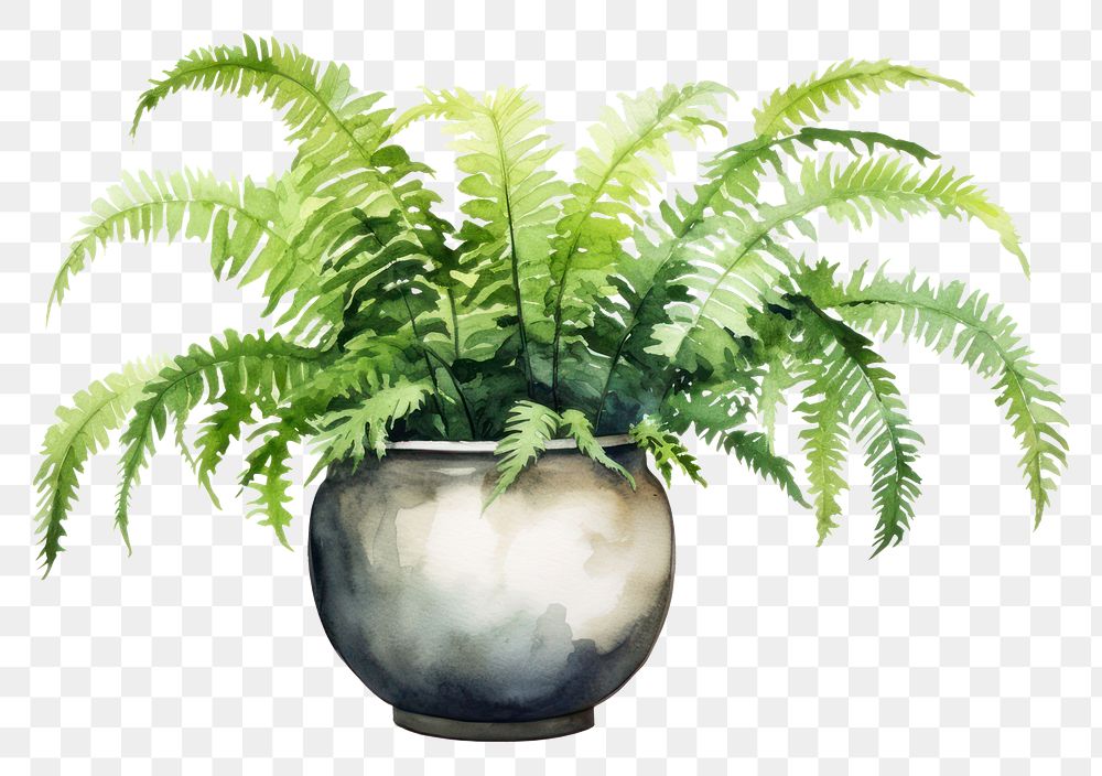 PNG Plant fern leaf white background. AI generated Image by rawpixel.