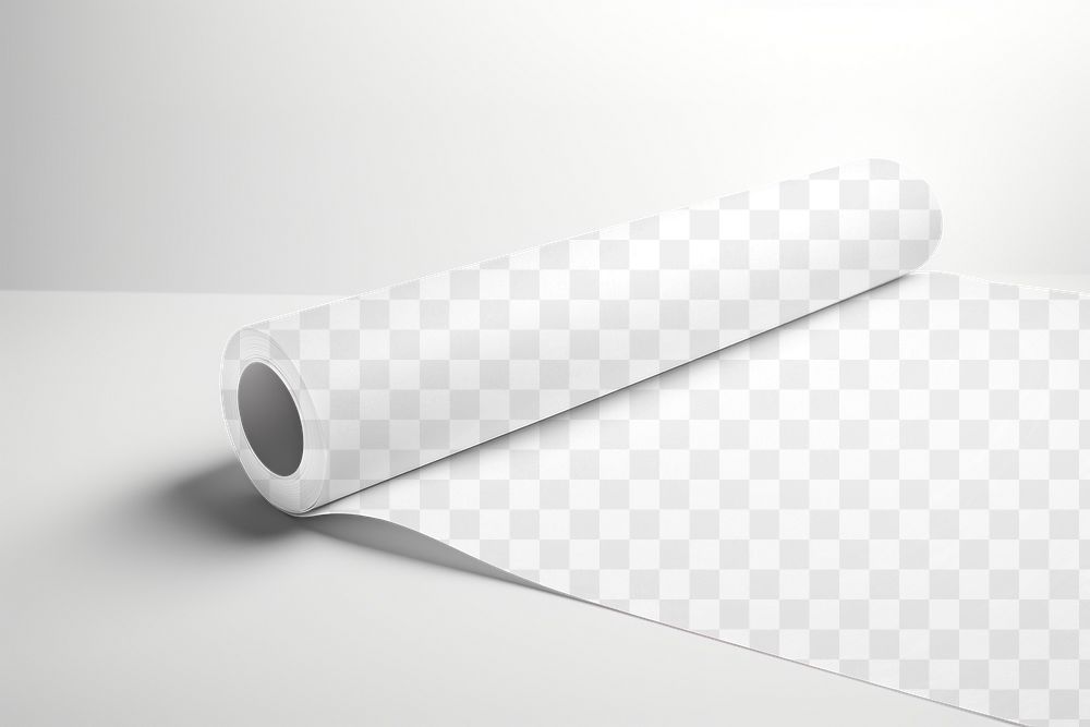Wrapping paper png, roll design, transparent background