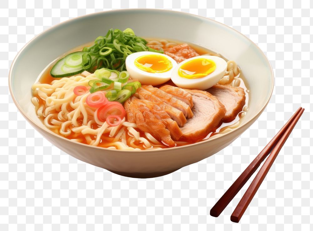 PNG Ramen meal food soup. AI generated Image by rawpixel.