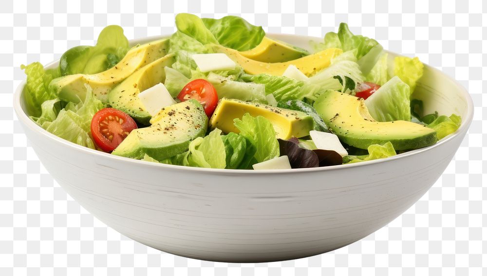 PNG Vegetable lettuce avocado salad. AI generated Image by rawpixel.