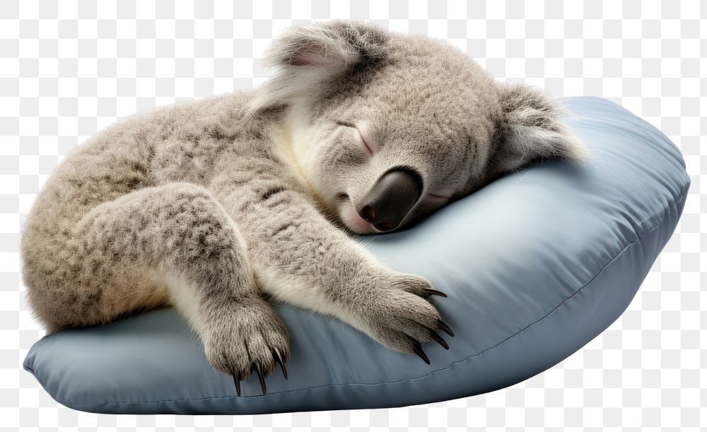 PNG Koala sleeping mammal animal. AI generated Image by rawpixel.