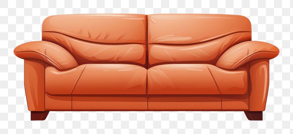PNG Furniture armchair sofa white background. AI generated Image by rawpixel.