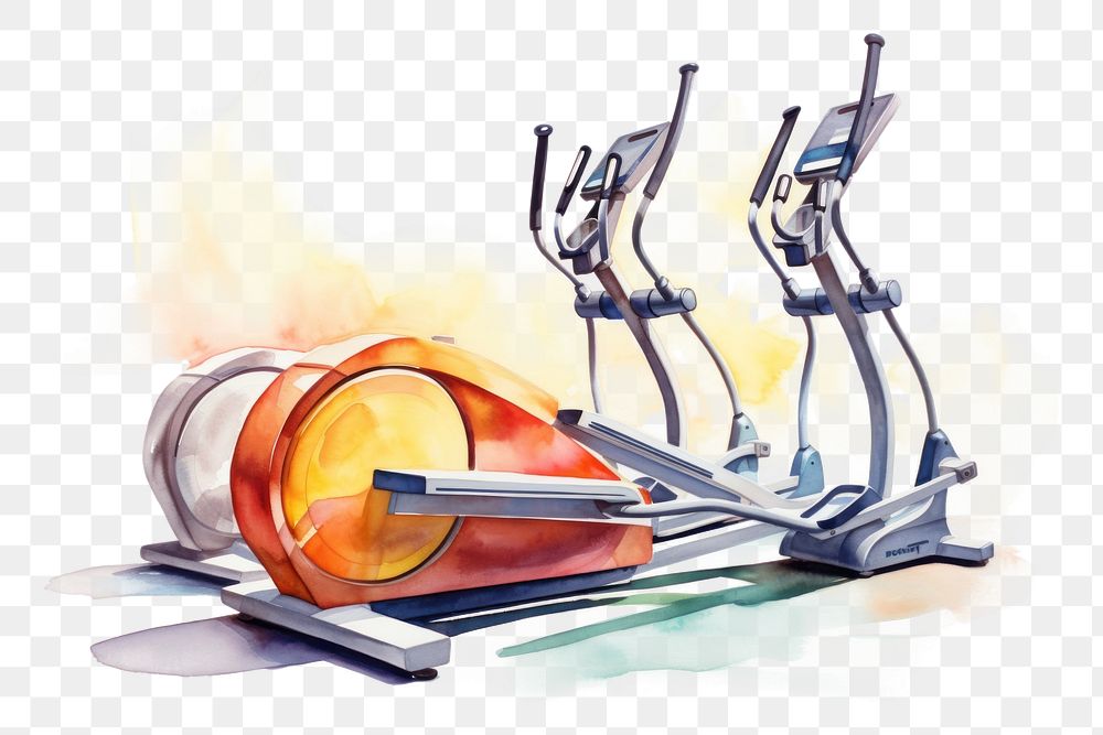 PNG Sports gym exercising treadmill. AI generated Image by rawpixel.