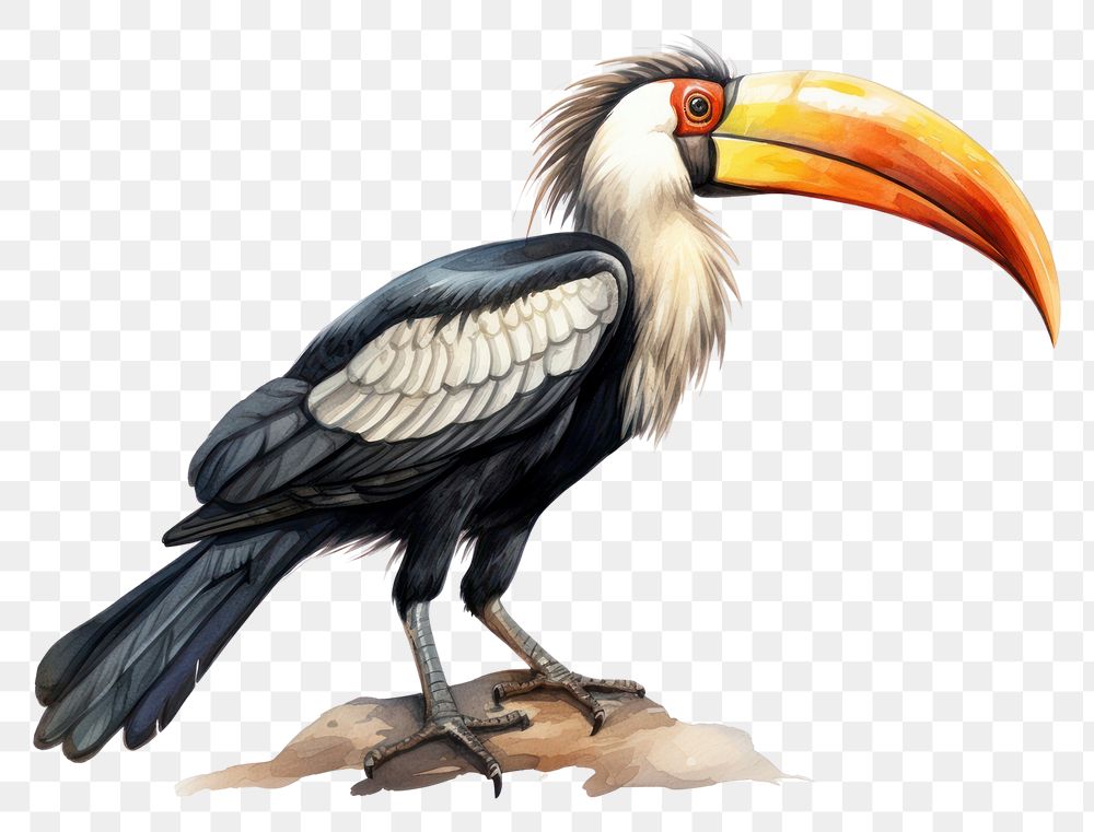 PNG Cartoon animal toucan bird. 