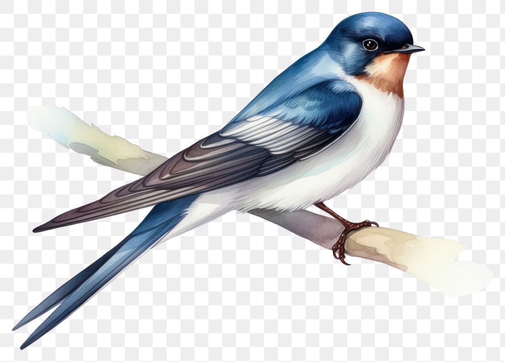 PNG Swallow animal bird white background. AI generated Image by rawpixel.