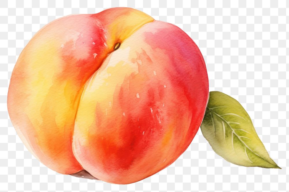 PNG Peach fruit plant food transparent background