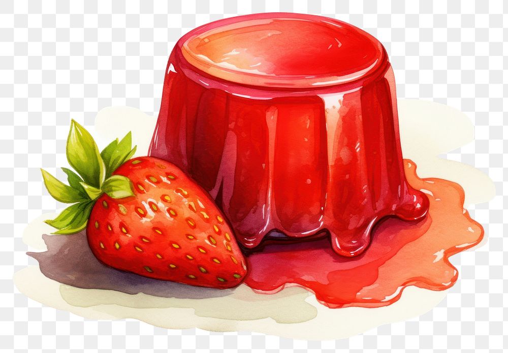 PNG Strawberry fruit jelly food. 