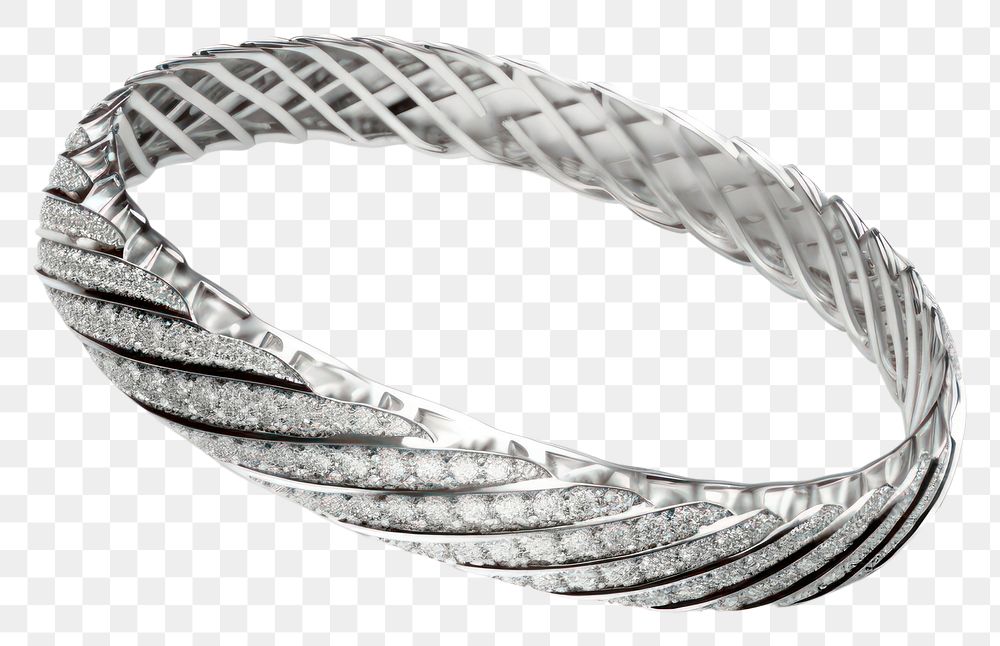 PNG Bracelet platinum jewelry diamond. AI generated Image by rawpixel.