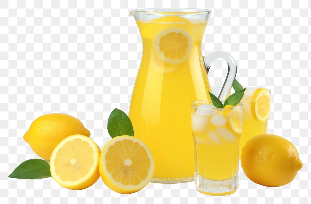 PNG Lemonade fruit juice drink. AI generated Image by rawpixel.