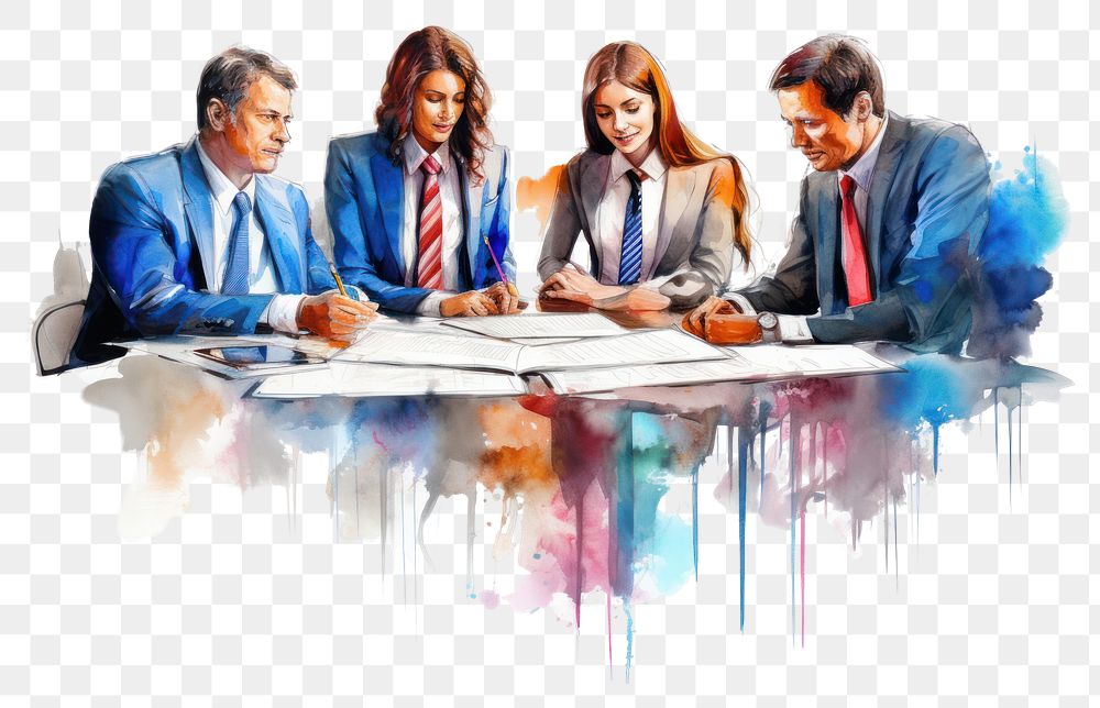 PNG Business Meeting transparent background