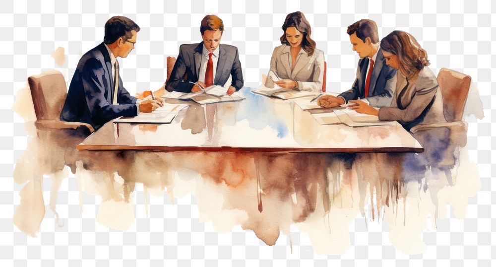 PNG Business Meeting transparent background