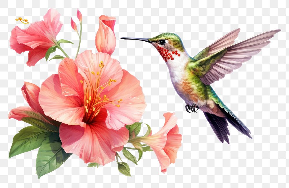 PNG Hummingbird animal flower plant. 