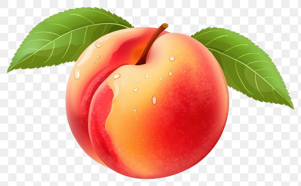 PNG Peach fruit   transparent background