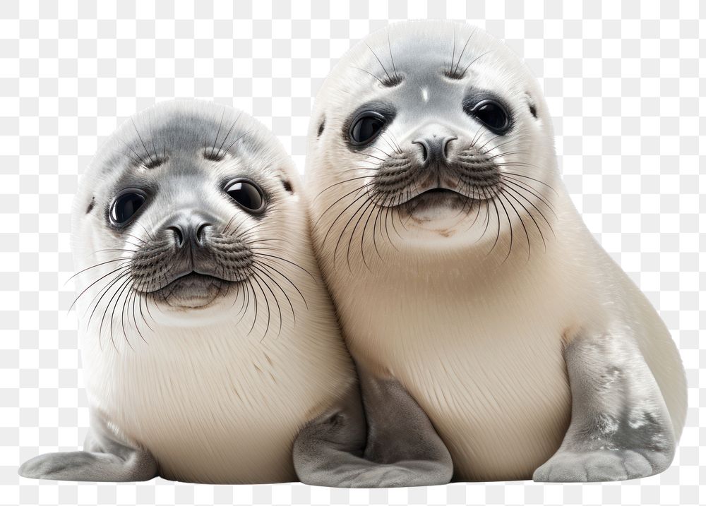 PNG Seal animal mammal togetherness transparent background