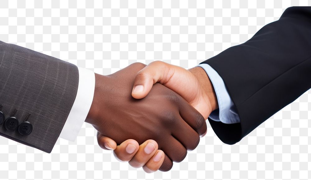 PNG Hand handshake agreement transparent background