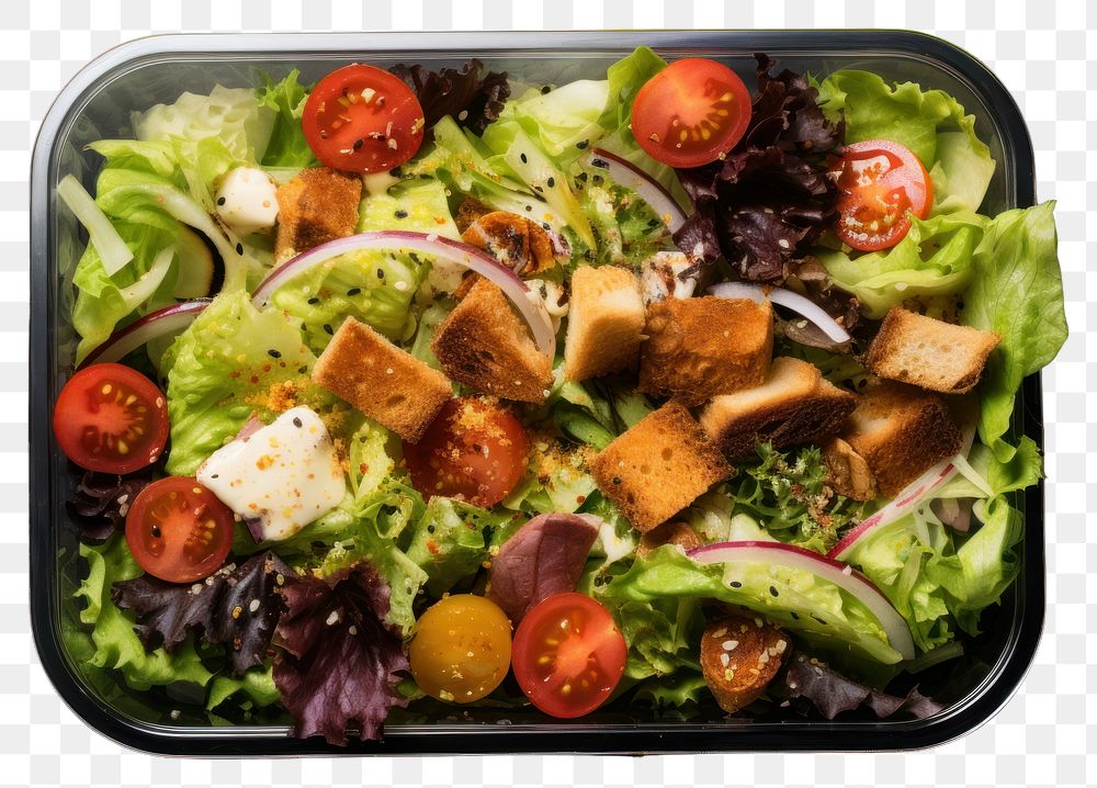 PNG Salad lunch food meal. AI generated Image by rawpixel.
