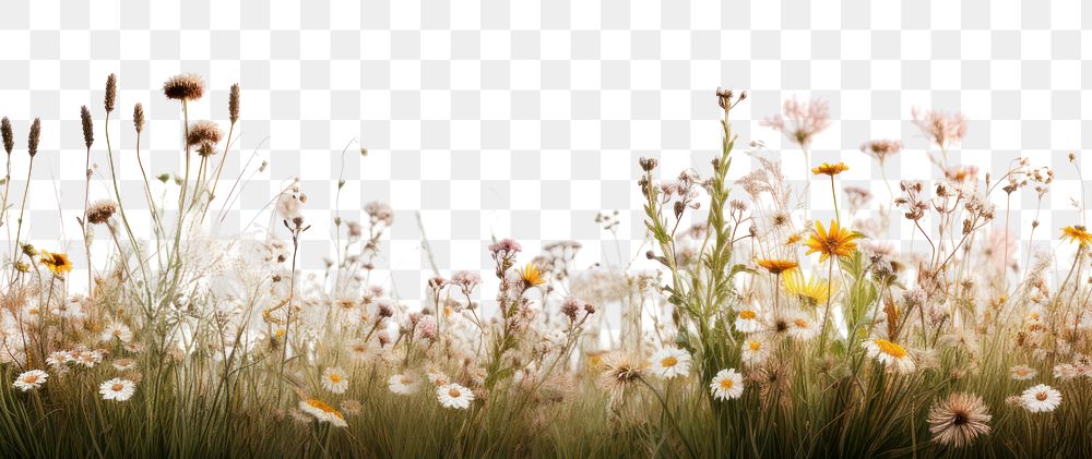 PNG  Grassland landscape outdoors blossom. AI generated Image by rawpixel.