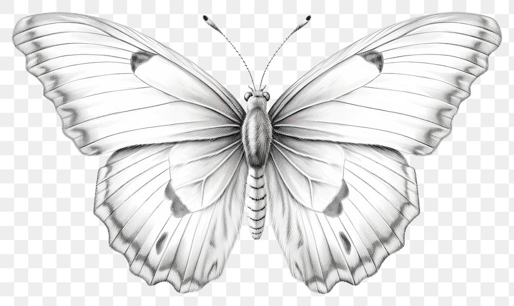 PNG Butterfly drawing animal insect. AI generated Image by rawpixel.