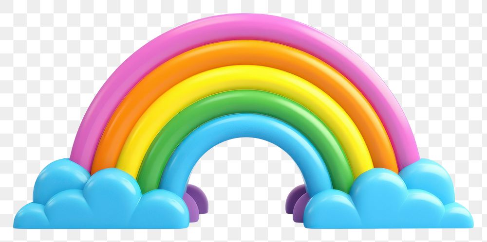 PNG Rainbow toy white background spectrum. 