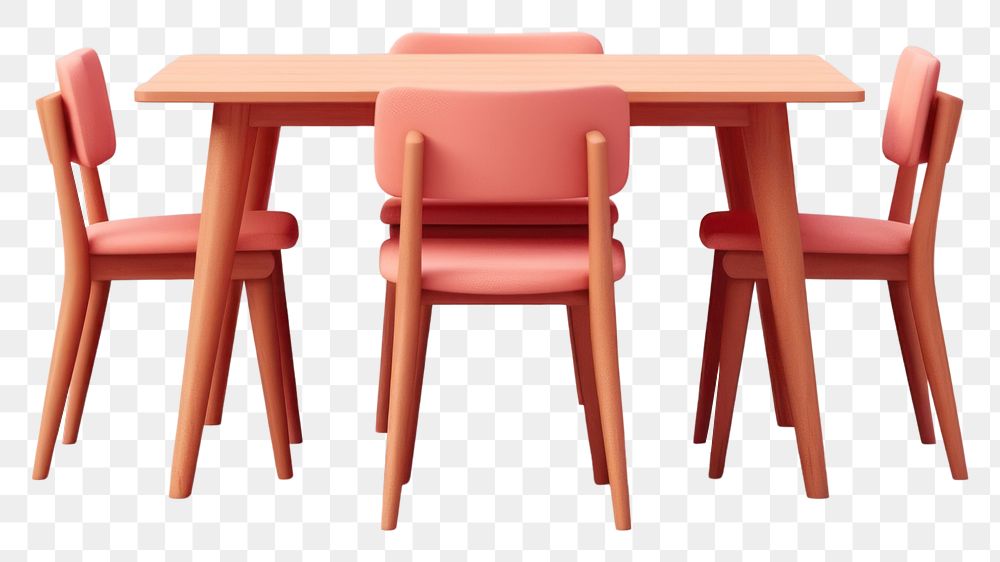 PNG Table chair furniture wood. AI generated Image by rawpixel.