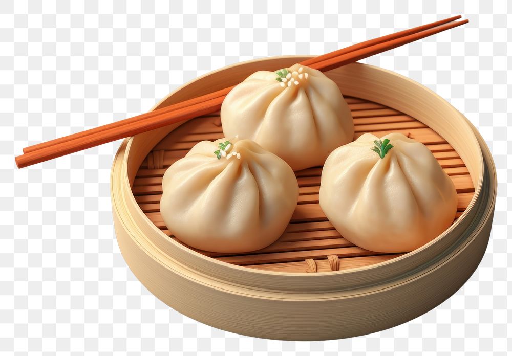 PNG Chopsticks dumpling steamed food. AI generated Image by rawpixel.