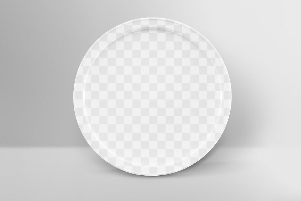 Coaster png mockup, transparent design