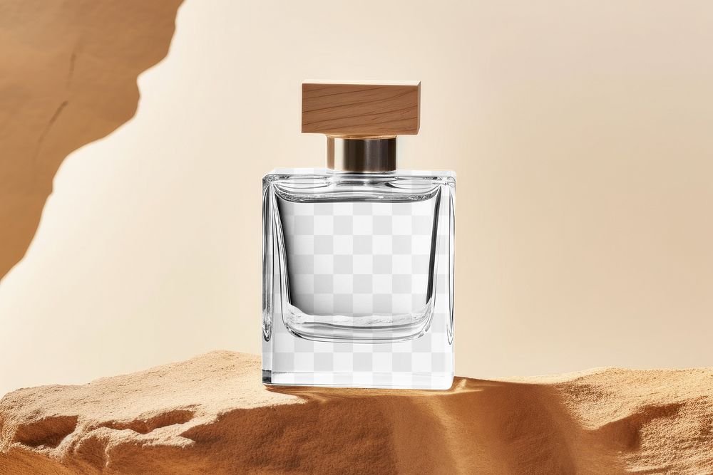 Perfume bottle  png, transparent mockup