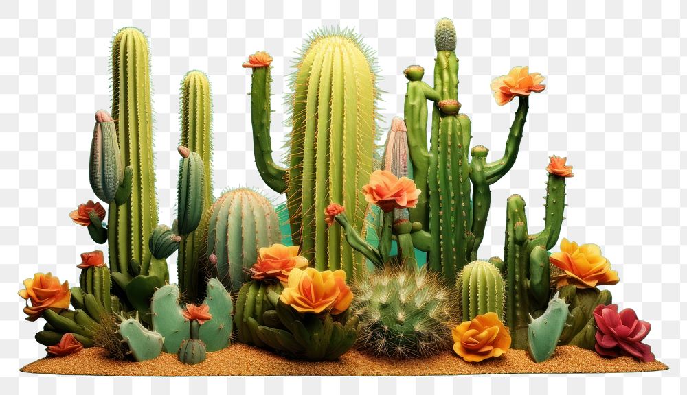 PNG Cactus plant freshness floristry. AI generated Image by rawpixel.