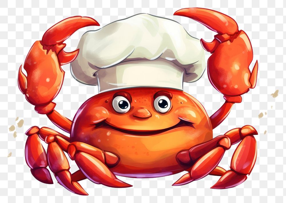 PNG Crab seafood cartoon invertebrate transparent background