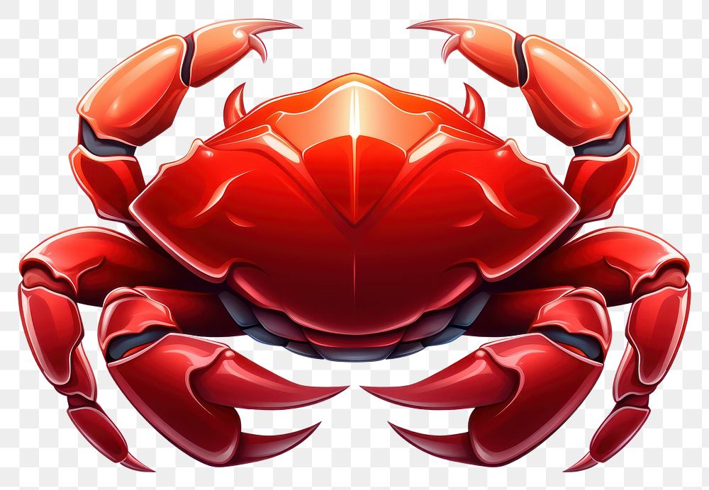 PNG Crab seafood animal red transparent background